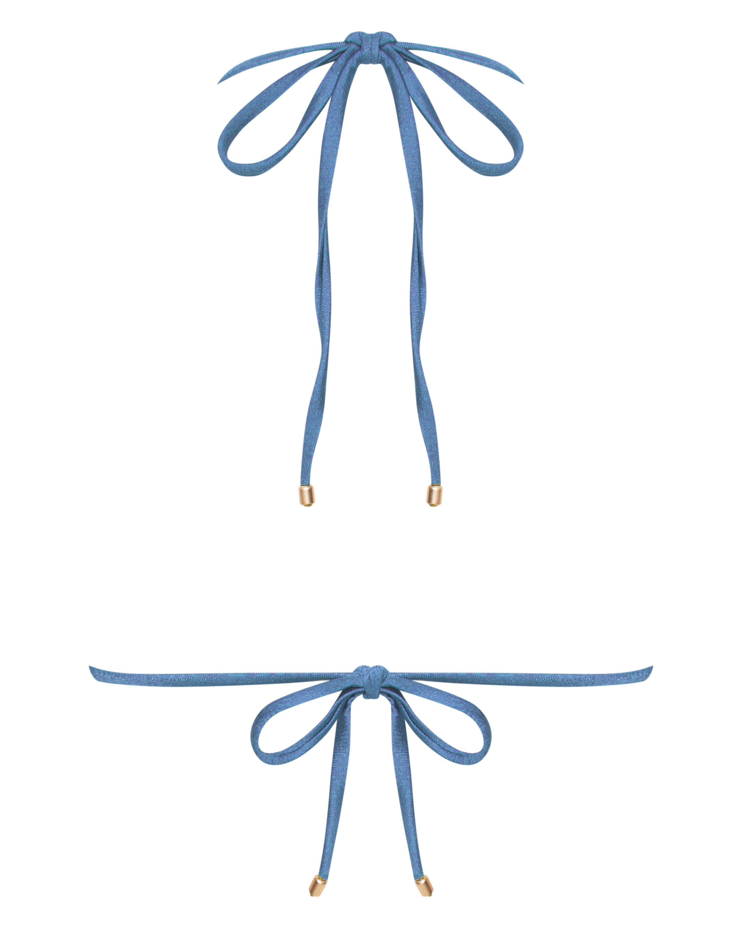 Eve Triangle Bikini Top - Cendre - White Sands