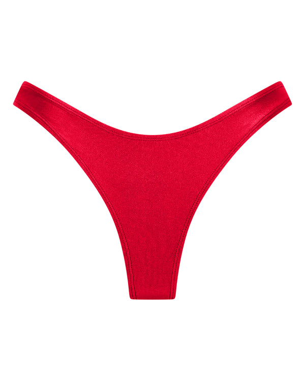 Bondi Brazilian Bikini Bottoms -Cherry