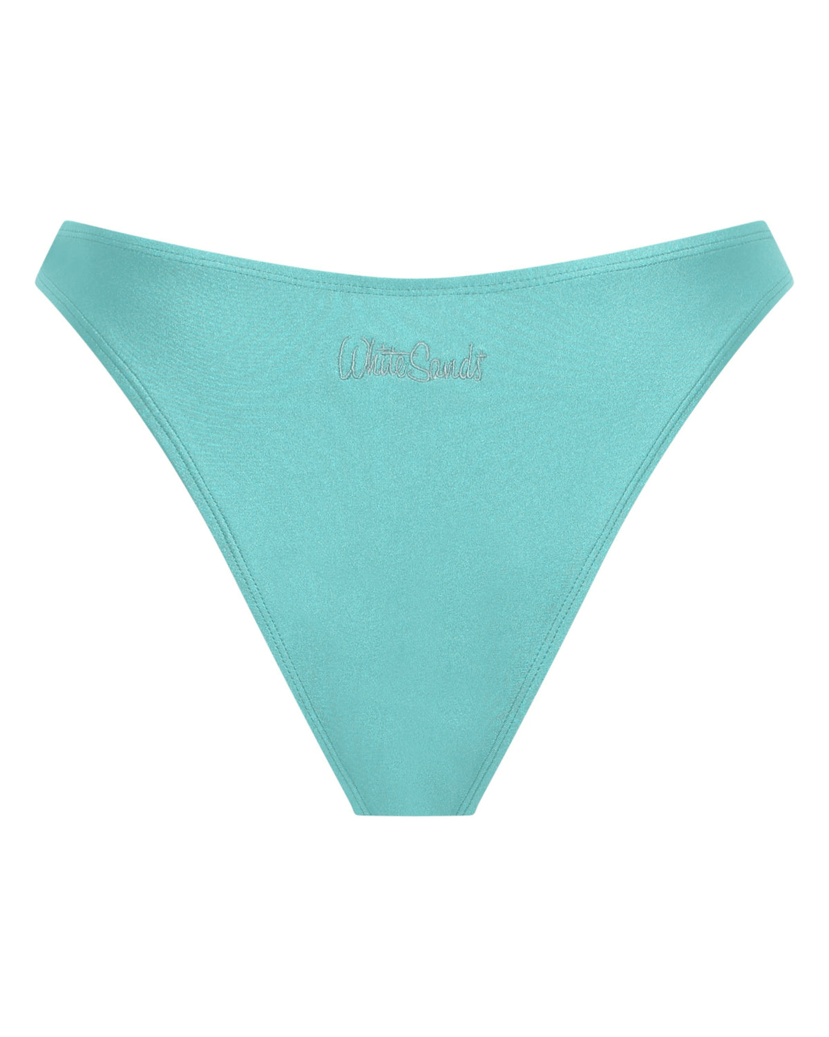 Bondi Brazilian Bikini Bottoms - Cyan - White Sands