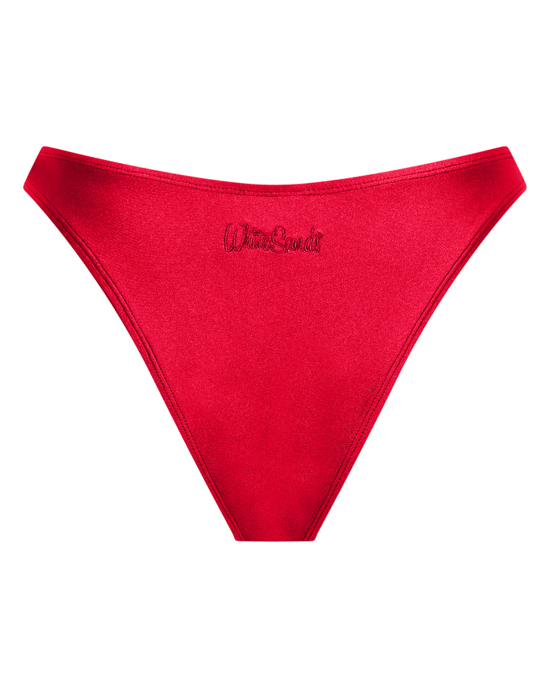 Bondi Brazilian Bikini Bottoms -Cherry