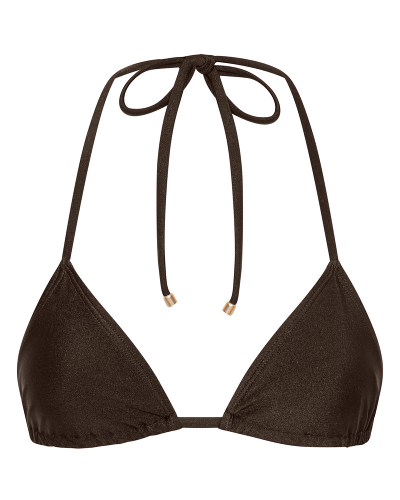 Eve Triangle Bikini Top - Chocolate