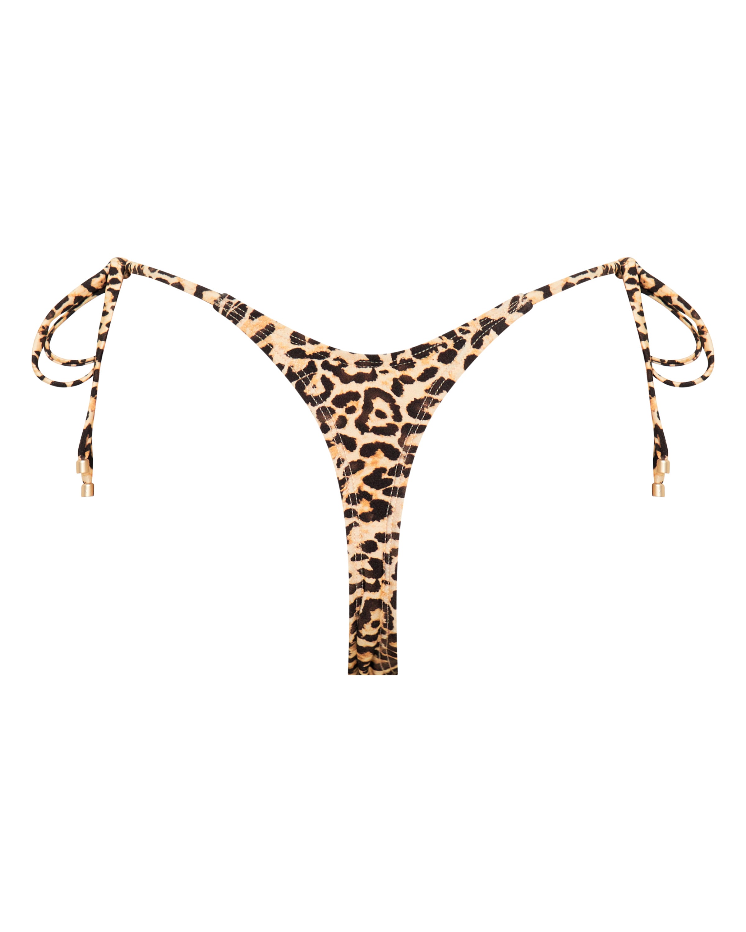 Hayman Thong Bikini Bottoms - Leopard - White Sands