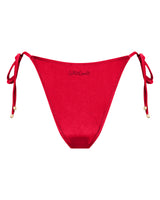 Tally String Bikini Bottoms - Cherry