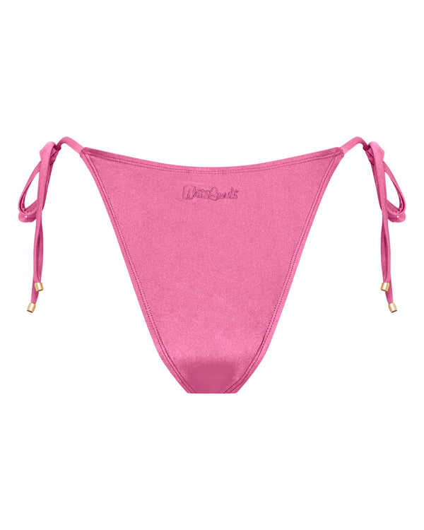 Tally String Bikini Bottoms - Peony