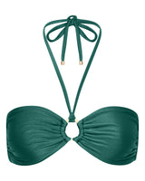 Mia Strapless Bandeau Bikini Top - Ivy