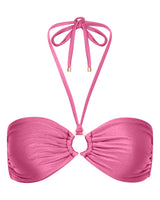 Mia Strapless Bandeau Bikini Top - Peony