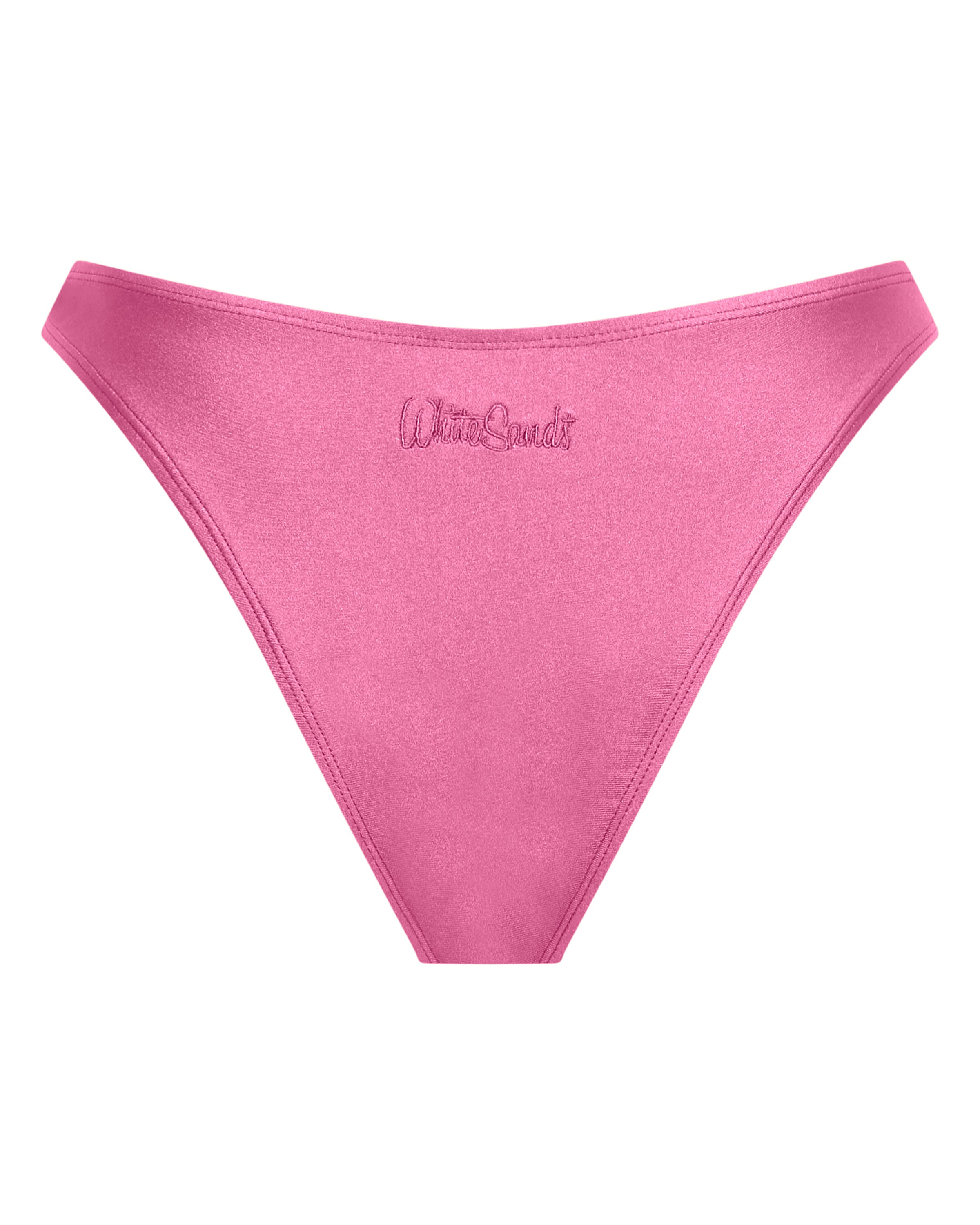 Bondi Brazilian Bikini Bottoms -Peony - White Sands