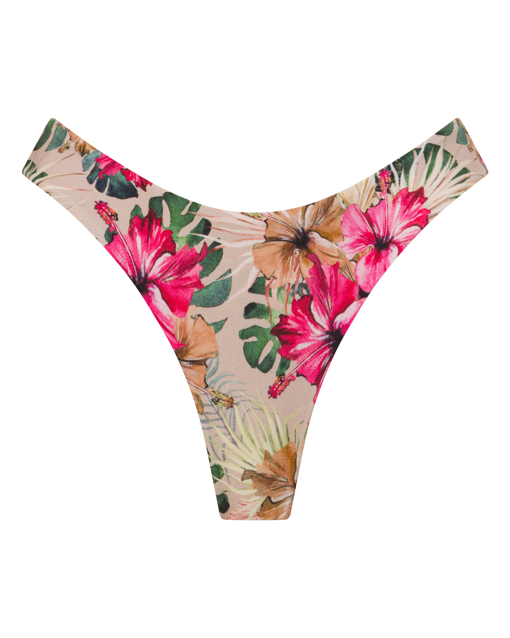 Byron Cheeky Bikini Bottoms - Aloalo - White Sands