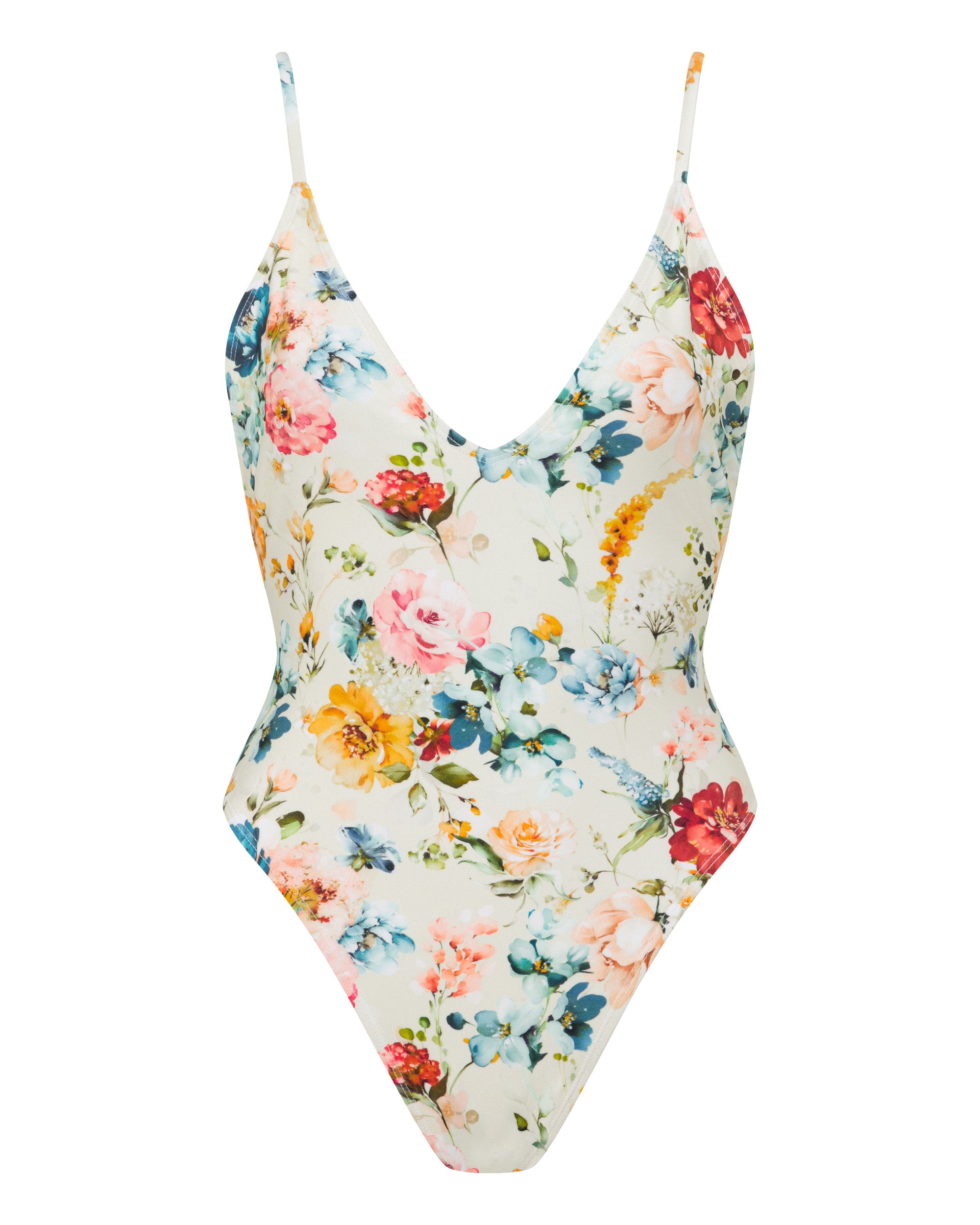 Byron Maillot - Evissa Floral - White Sands