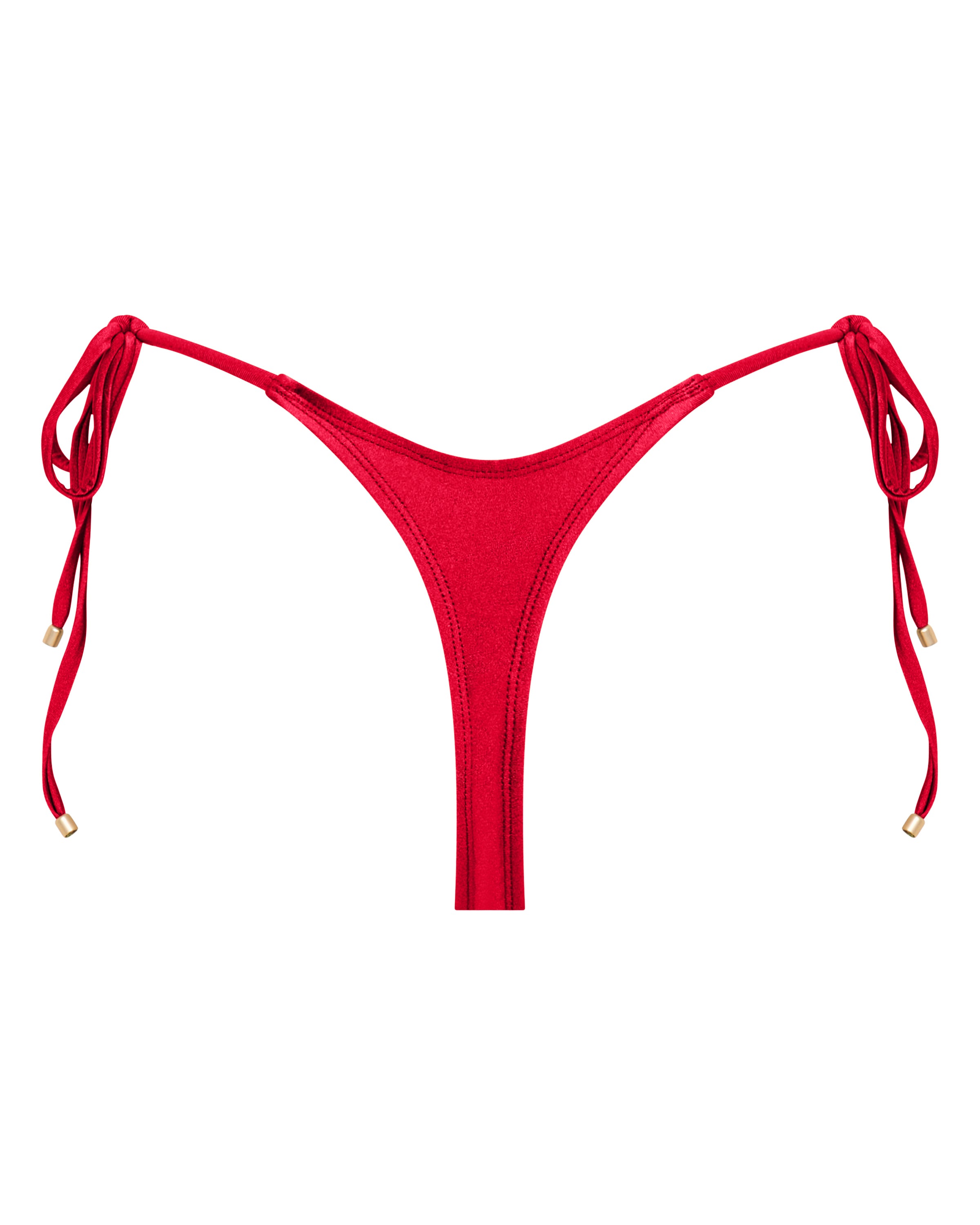 Hayman Thong Bikini Bottoms - Cherry - White Sands