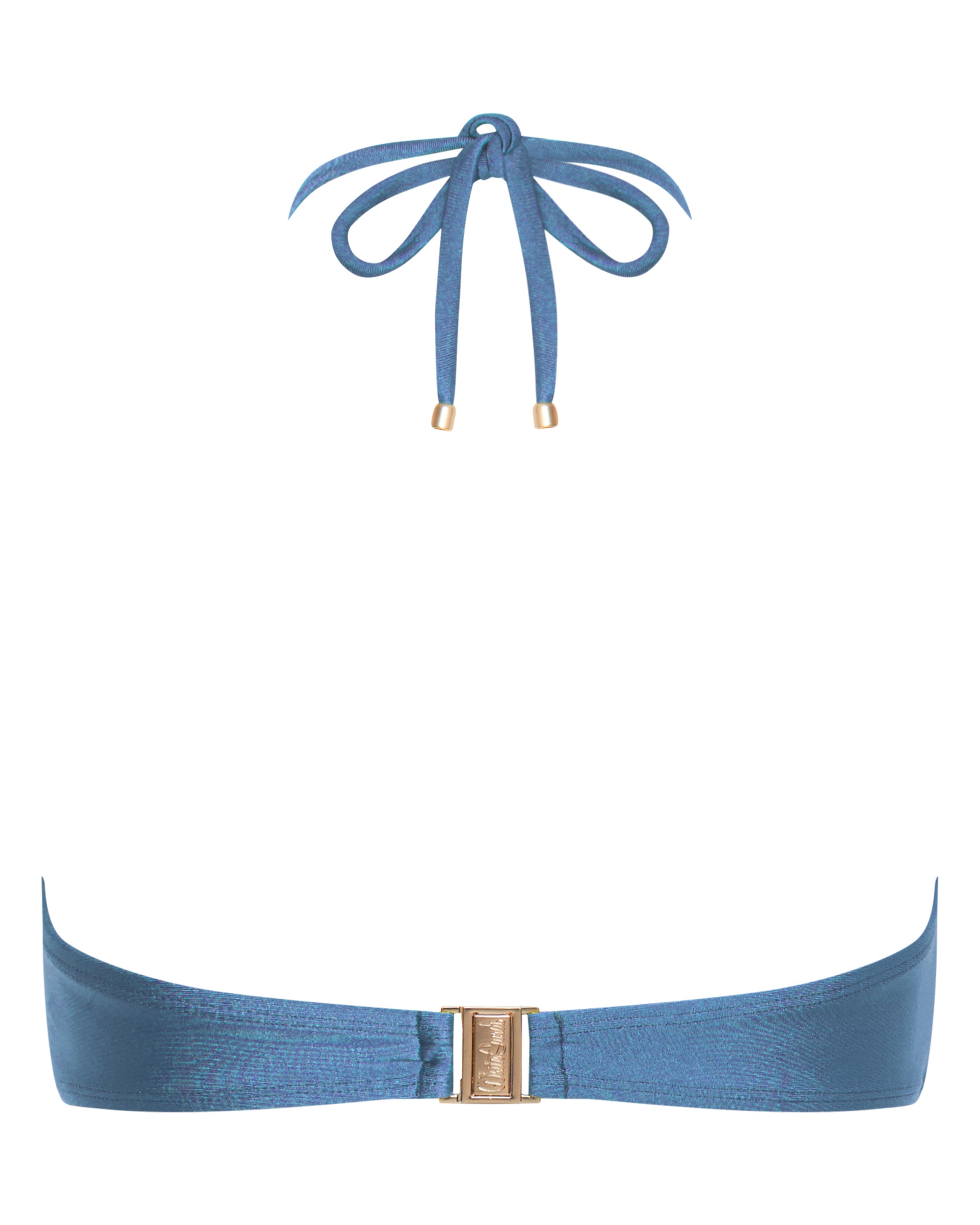 Mia Strapless Bandeau Bikini Top - Cendre - White Sands