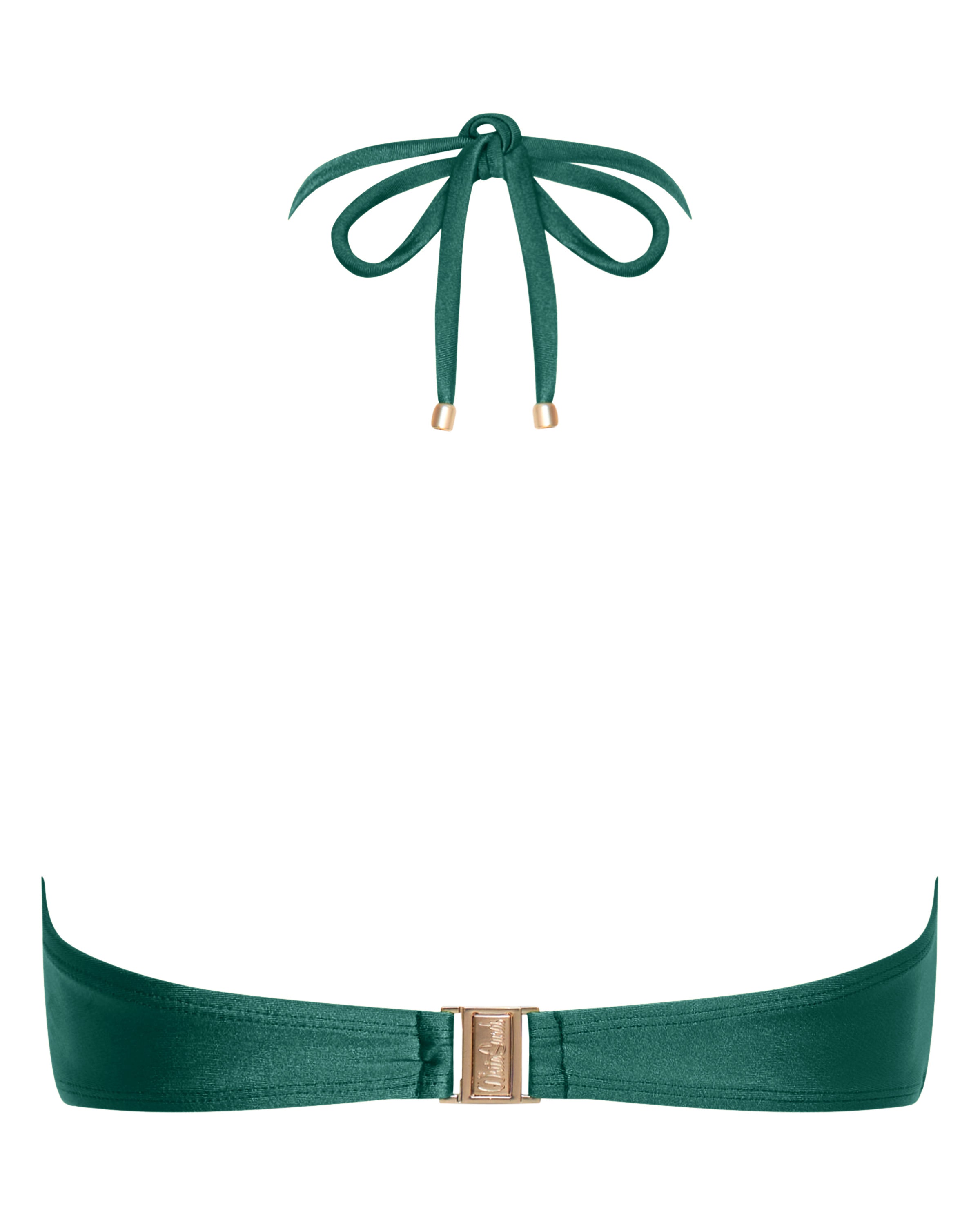 Mia Strapless Bandeau Bikini Top - Ivy - White Sands