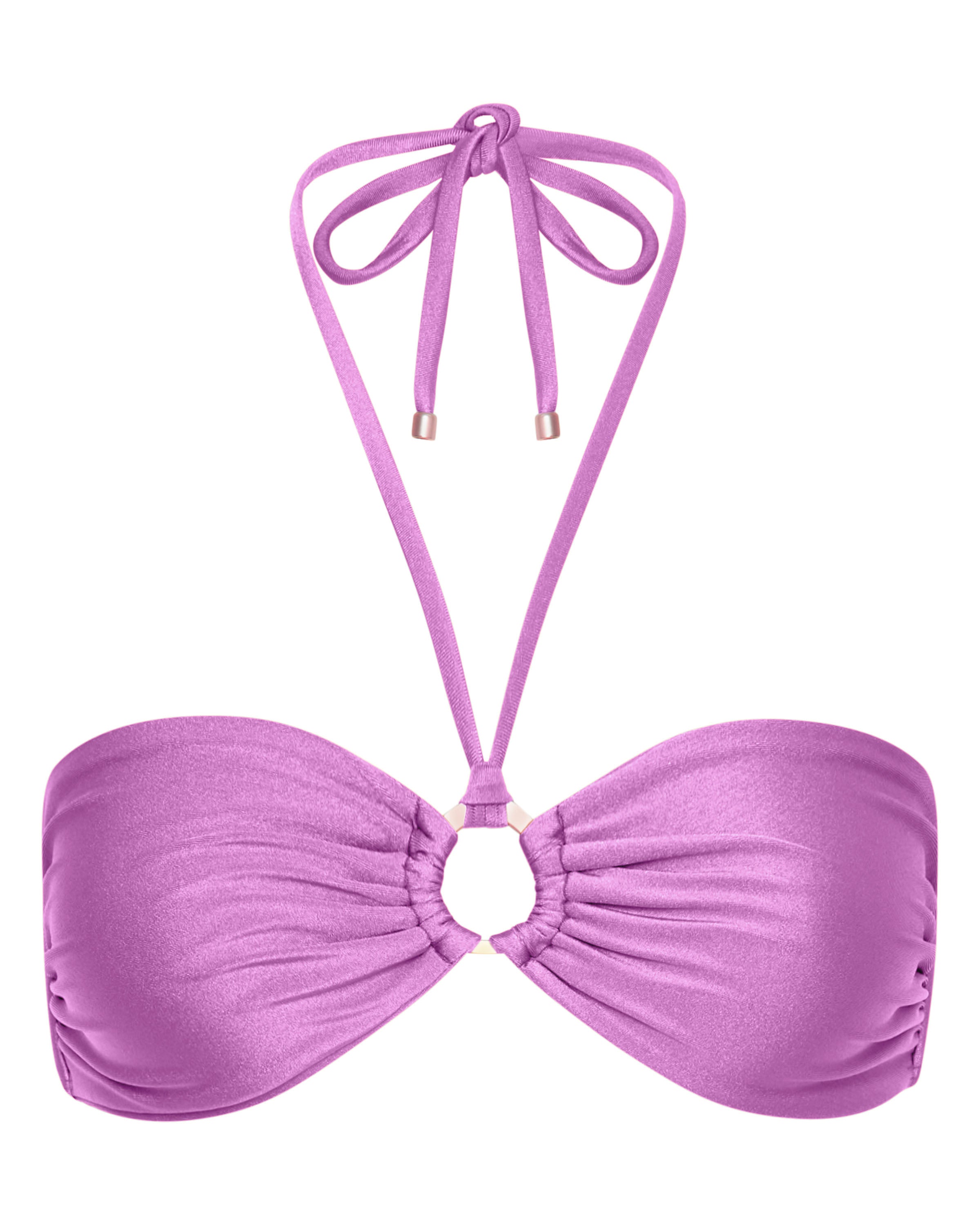 Mia Strapless Bandeau Bikini Top - Orchid - White Sands