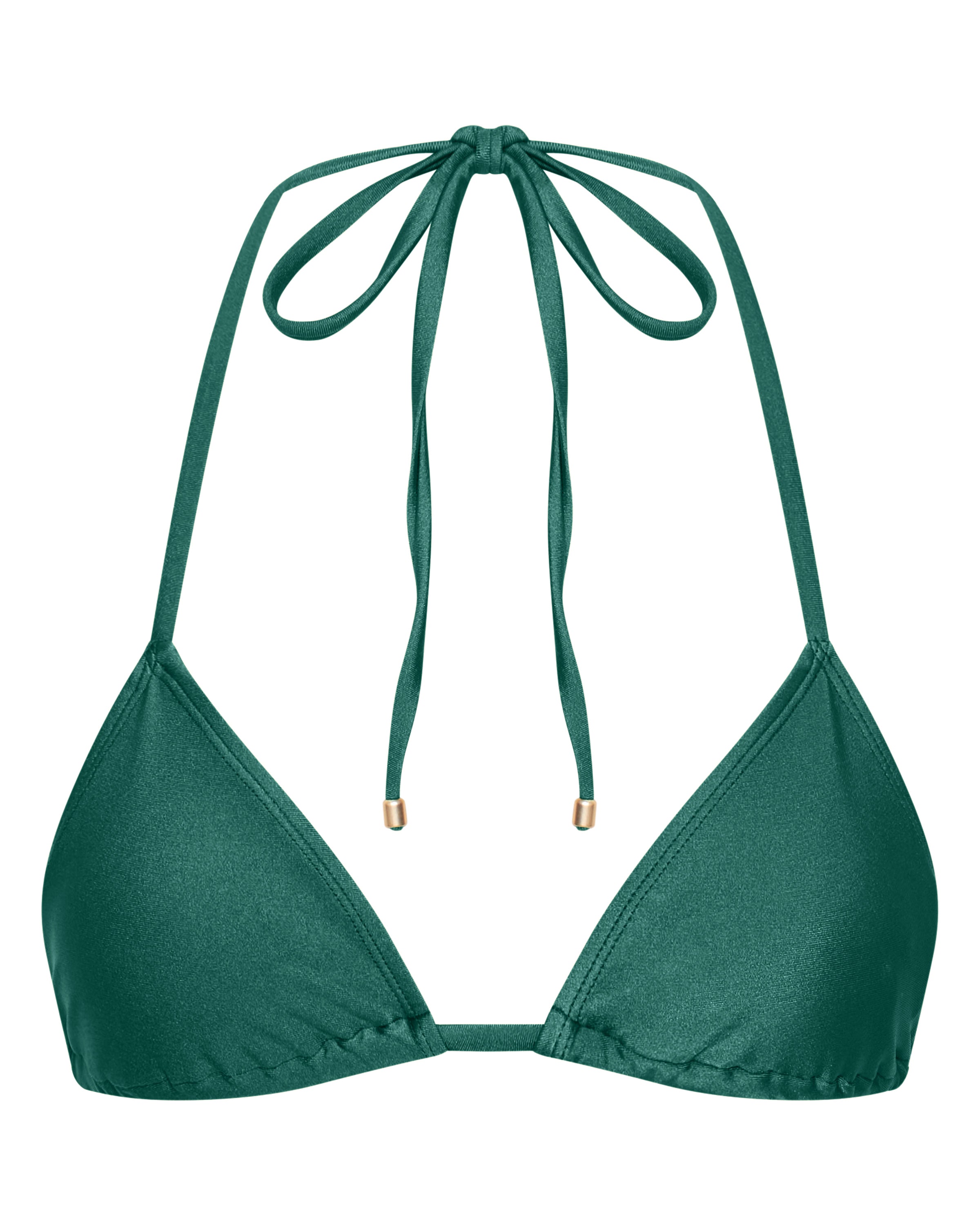 Eve Triangle Bikini Top - Ivy - White Sands