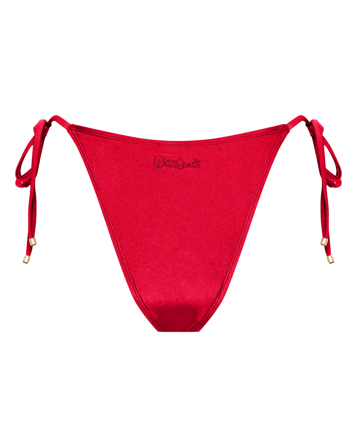 Tally String Bikini Bottoms - Cherry | White Sands | Bikini Pant