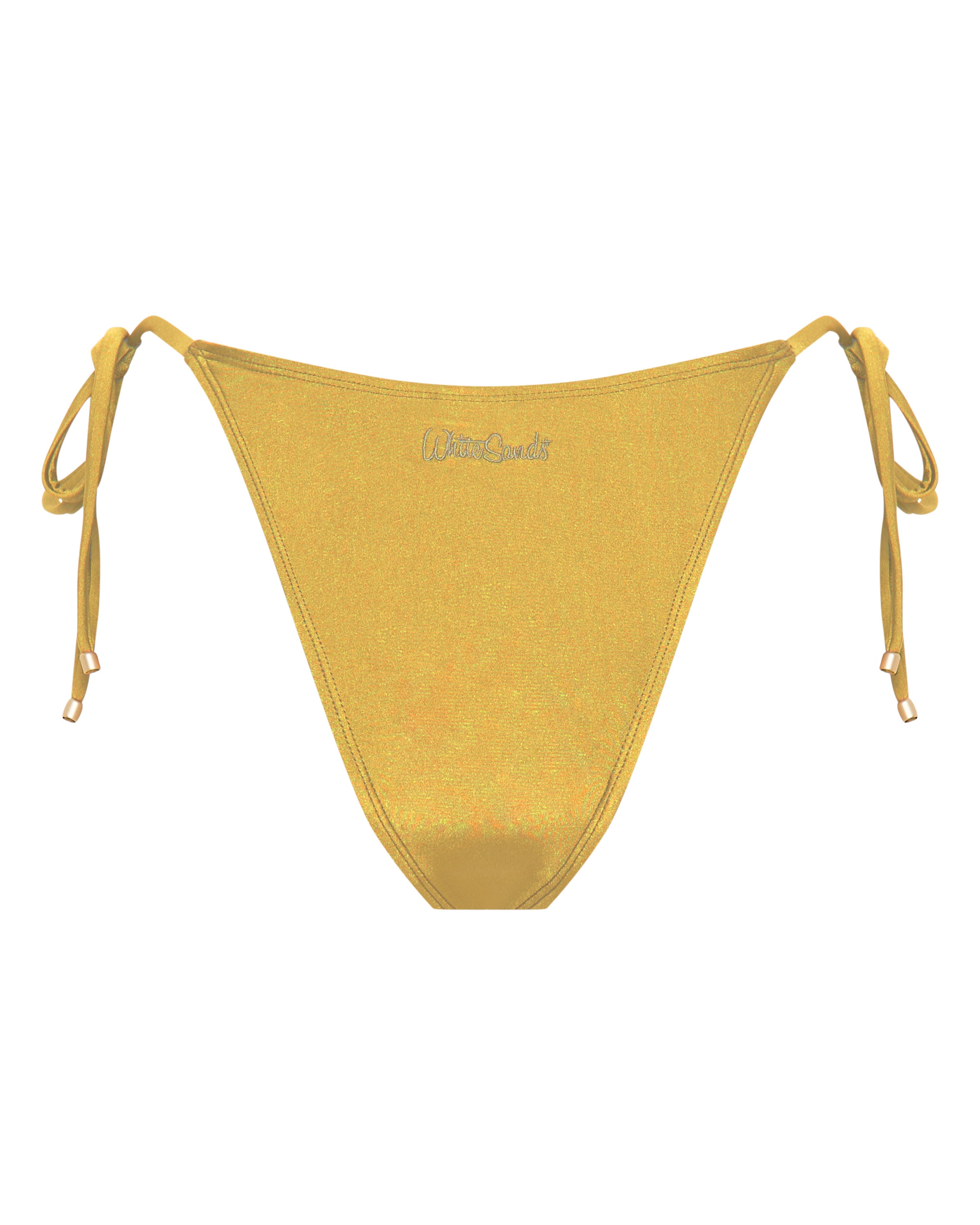 Tally String Bikini Bottoms - Dorada - White Sands