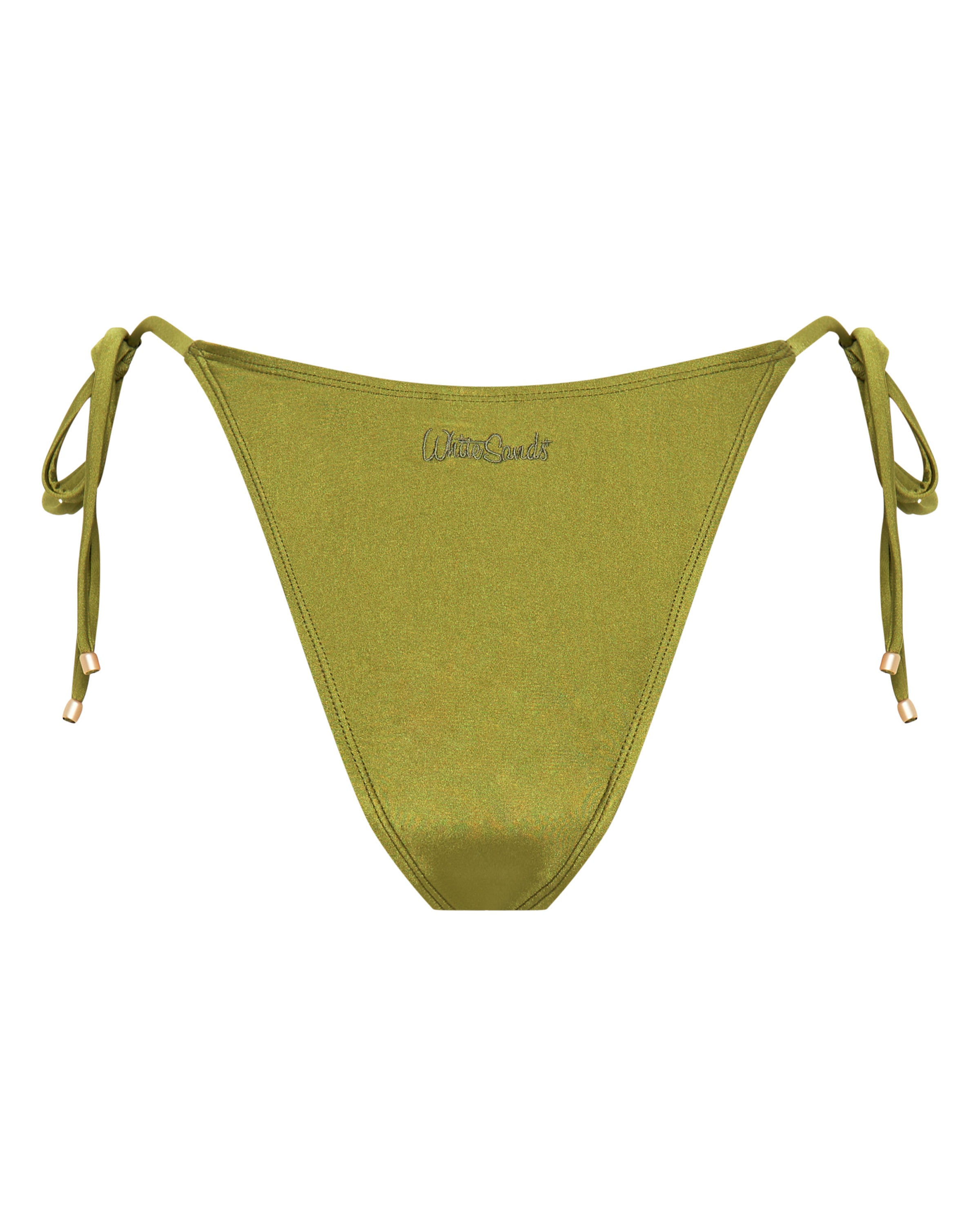 Tally String Bikini Bottoms - Olive - White Sands