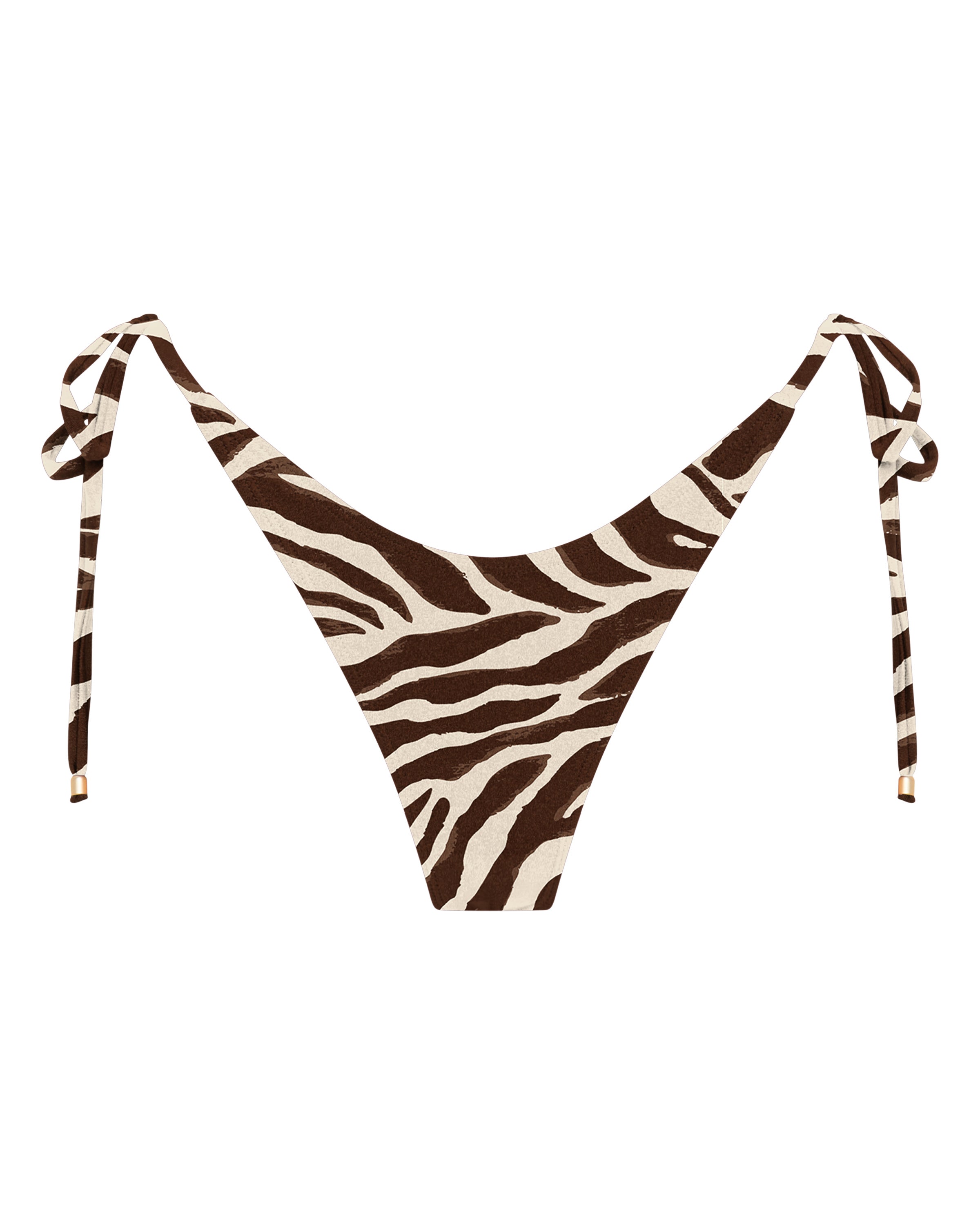 Tally String Bikini Bottoms - Tiger - White Sands