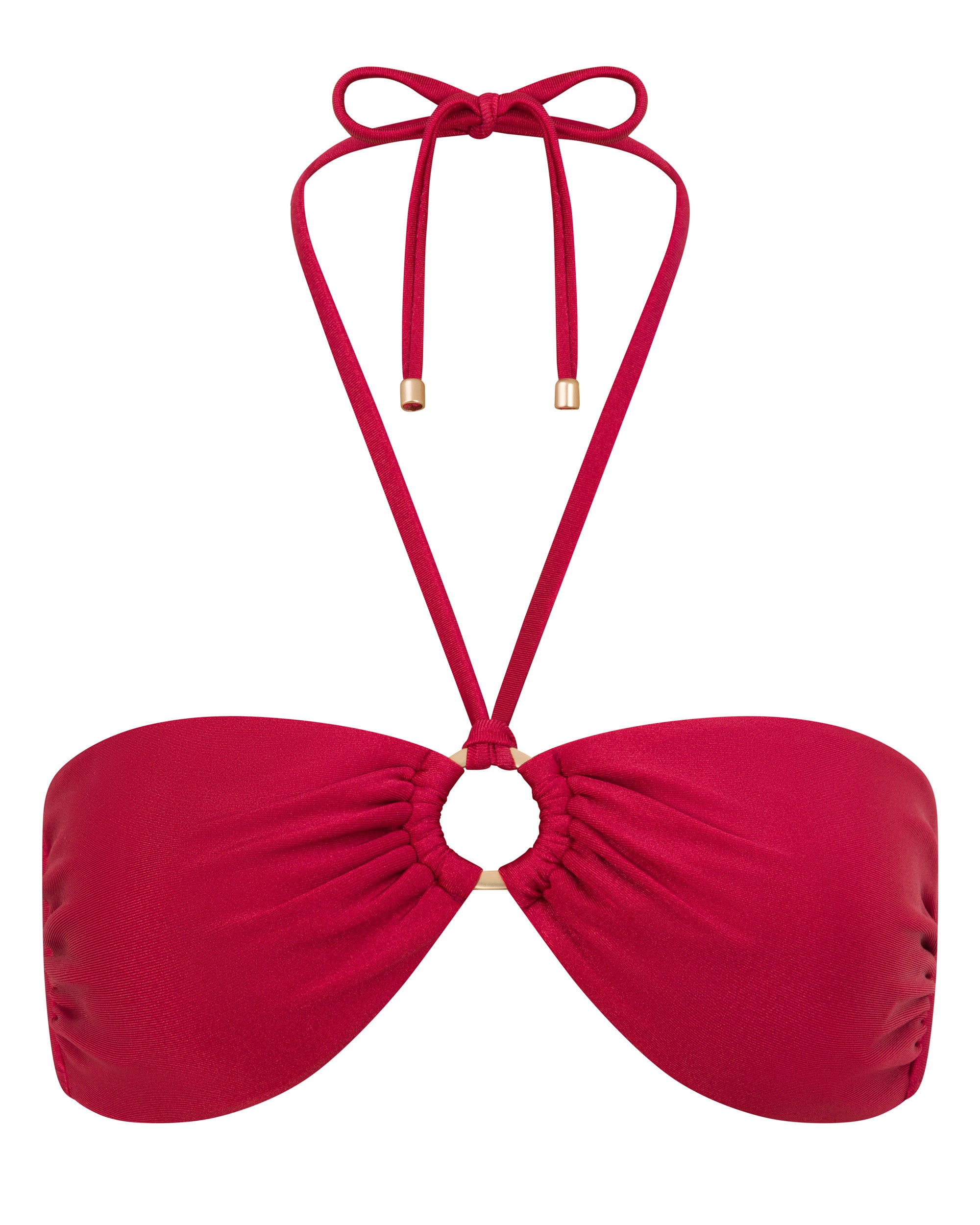 Mia Strapless Bandeau Bikini Top - Syrah - White Sands