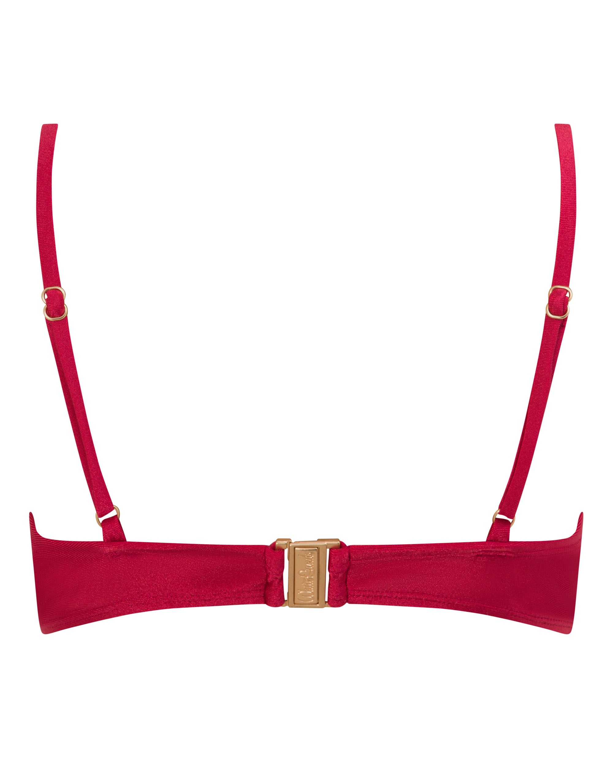 Lucy Scoop Bikini Top - Syrah - White Sands