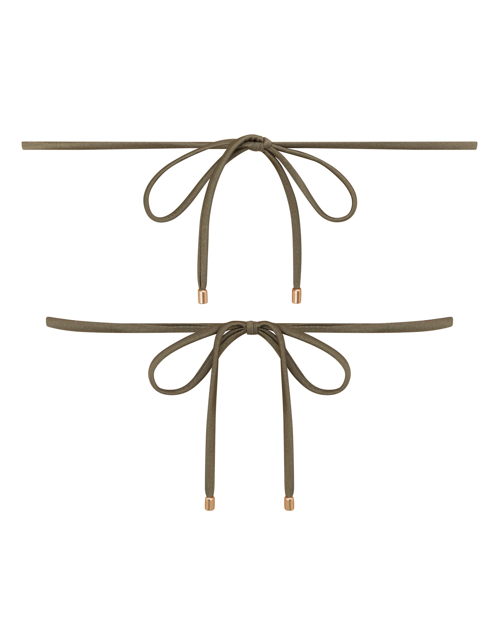 Noosa String Bikini Top - Mangrove - White Sands