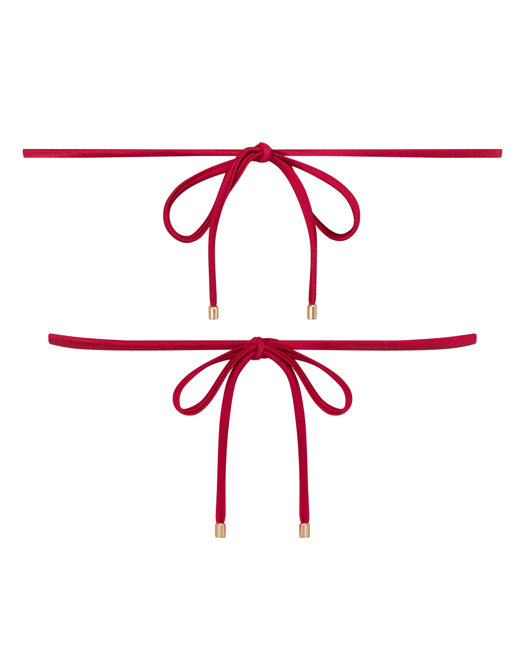 Noosa String Bikini Top - Syrah - White Sands