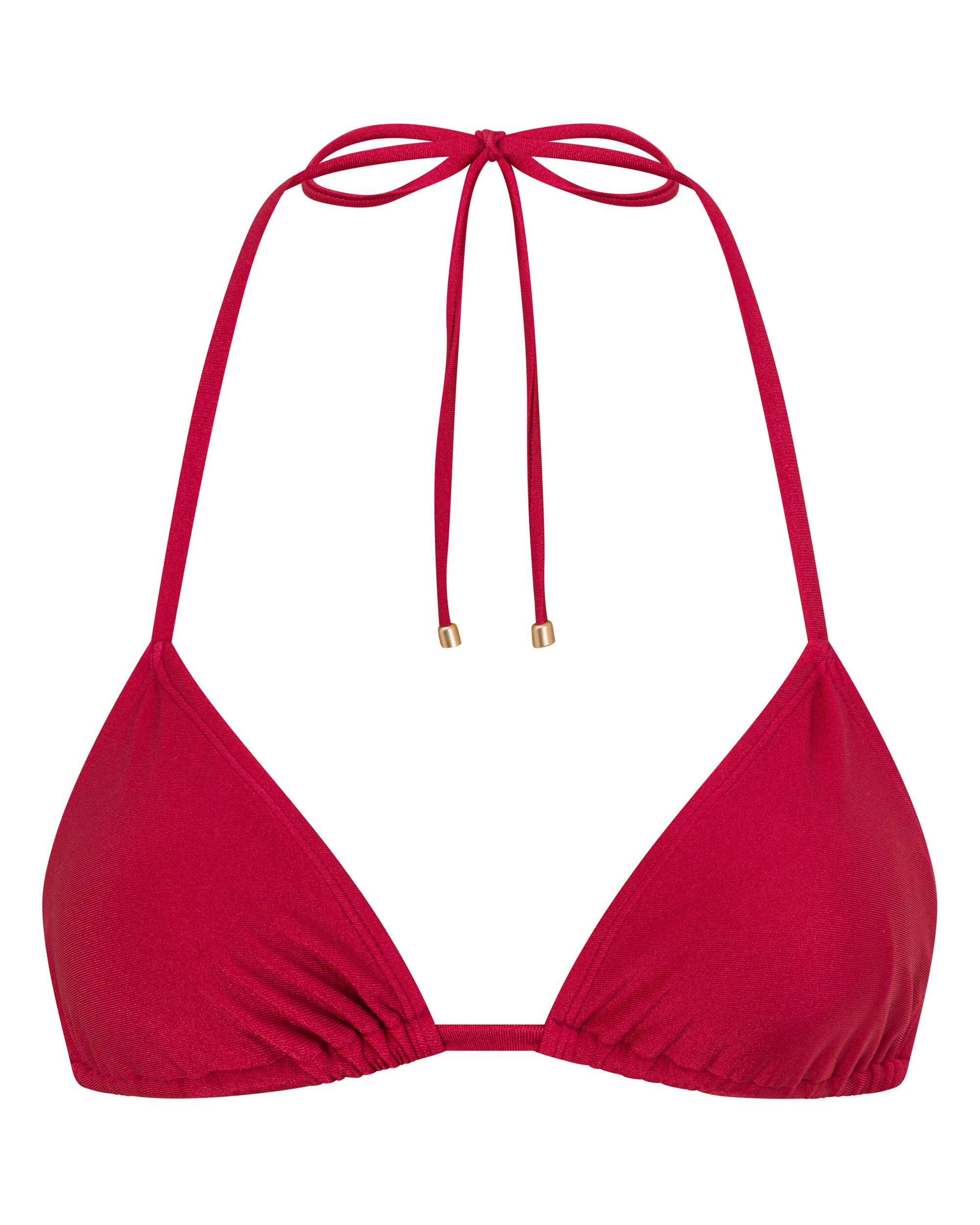 Eve Triangle Bikini Top - Syrah - White Sands