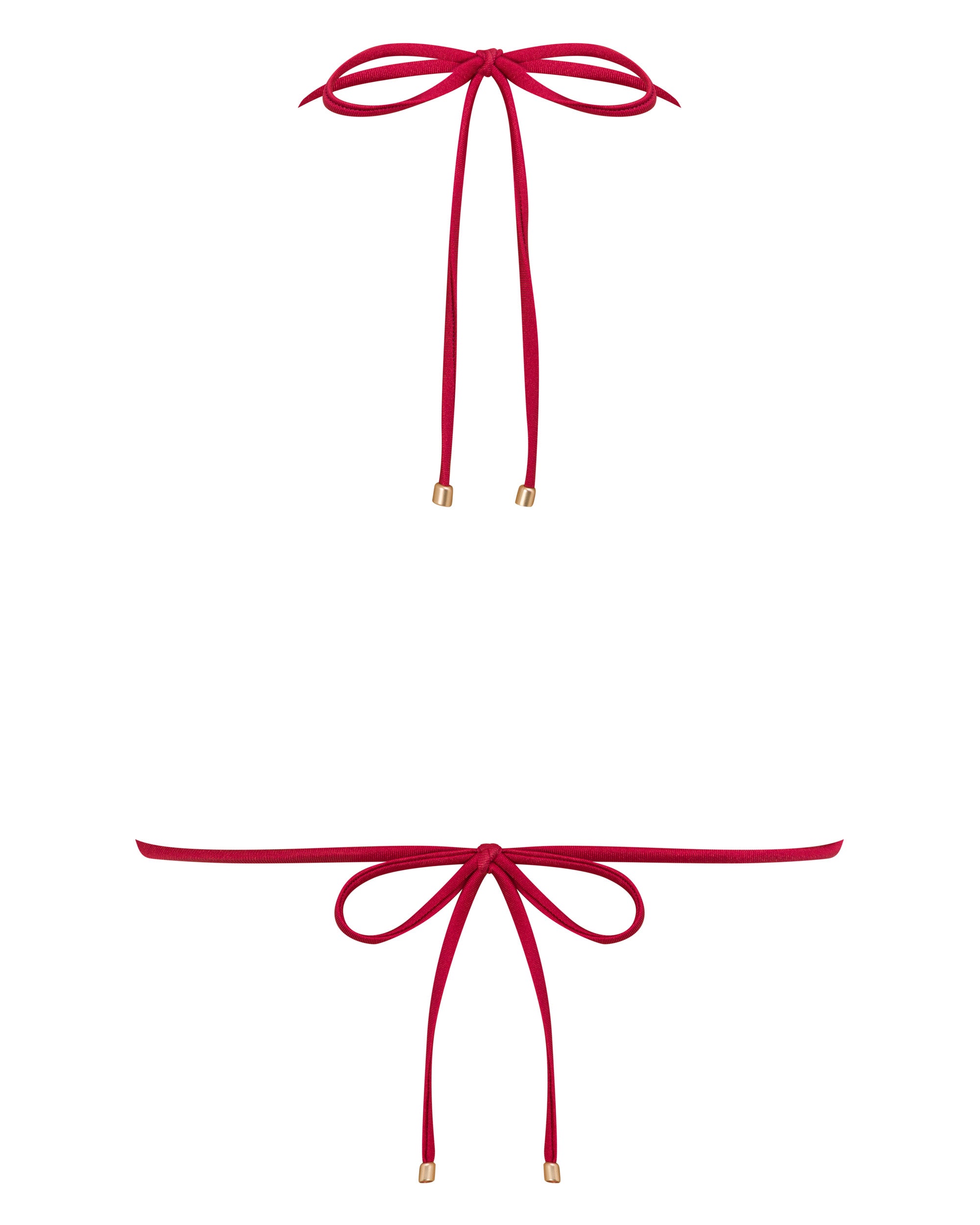 Eve Triangle Bikini Top - Syrah - White Sands