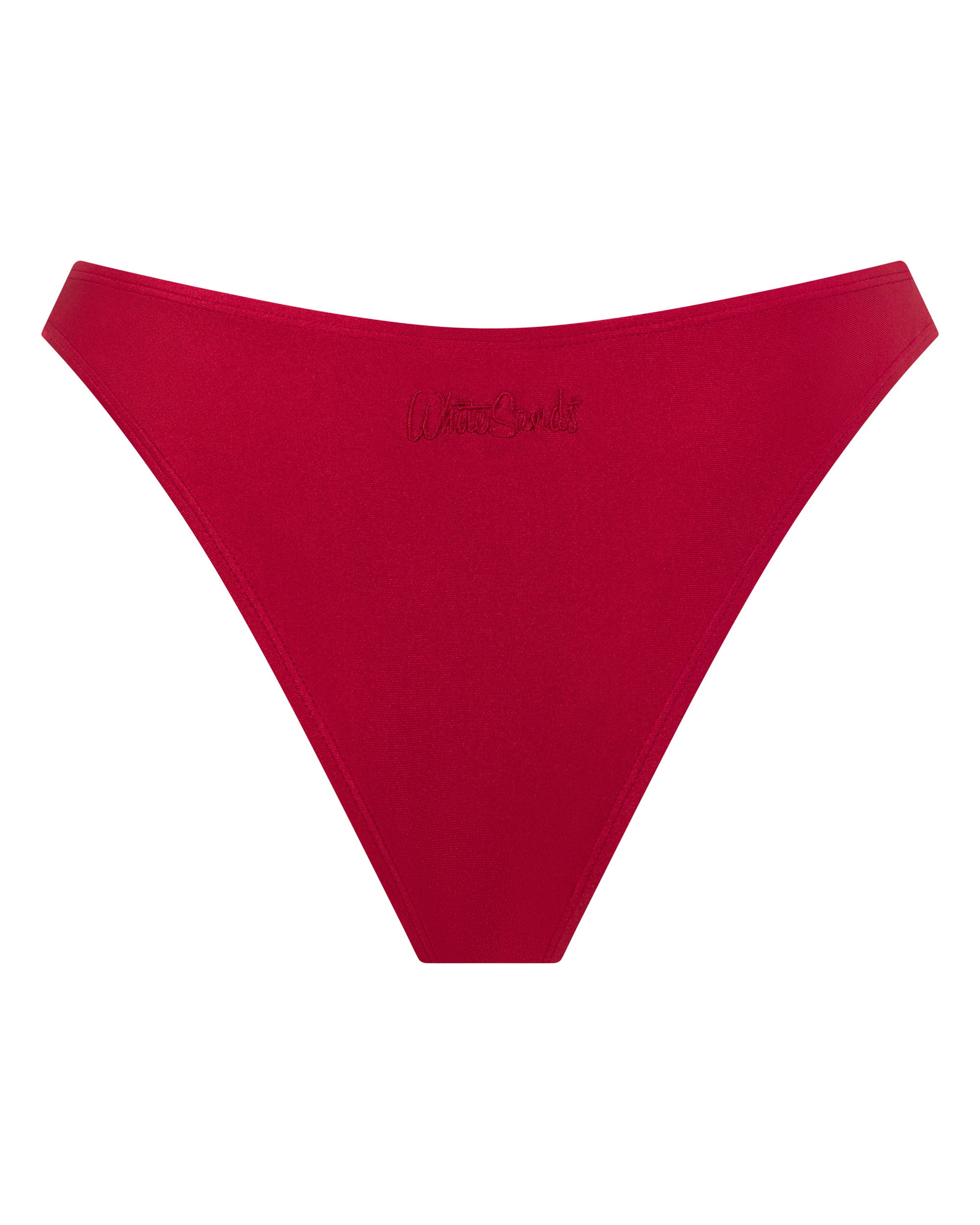Bondi Brazilian Bikini Bottoms - Syrah - White Sands
