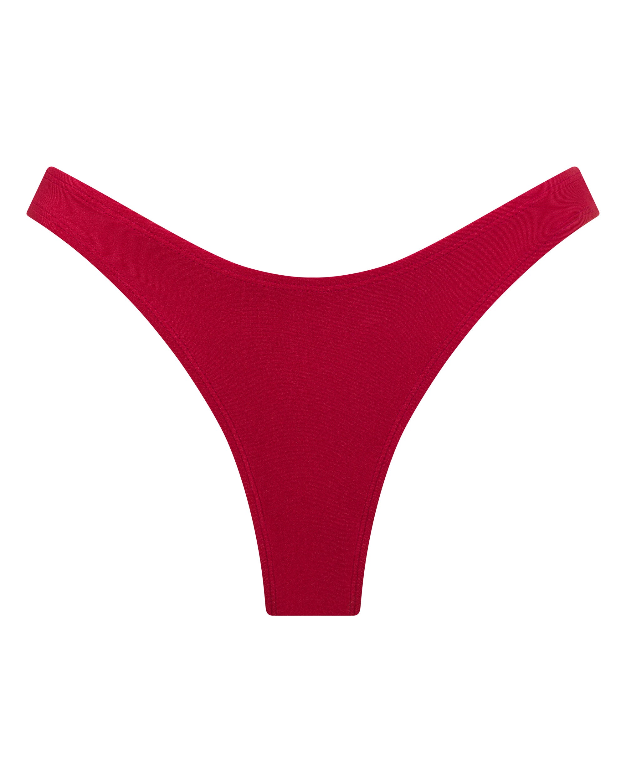 Bondi Brazilian Bikini Bottoms - Syrah - White Sands