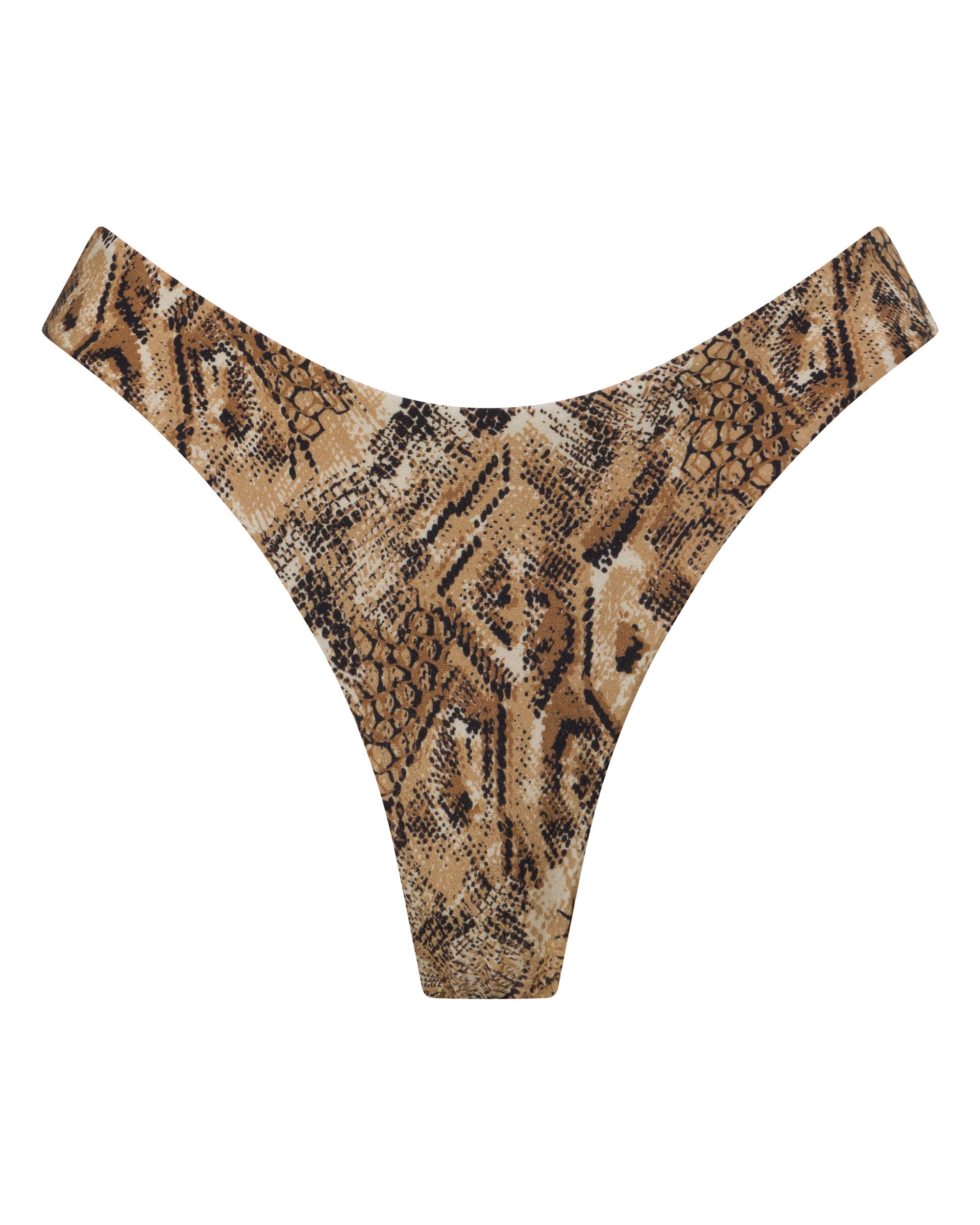 Byron Cheeky Bikini Bottoms - Viper - White Sands