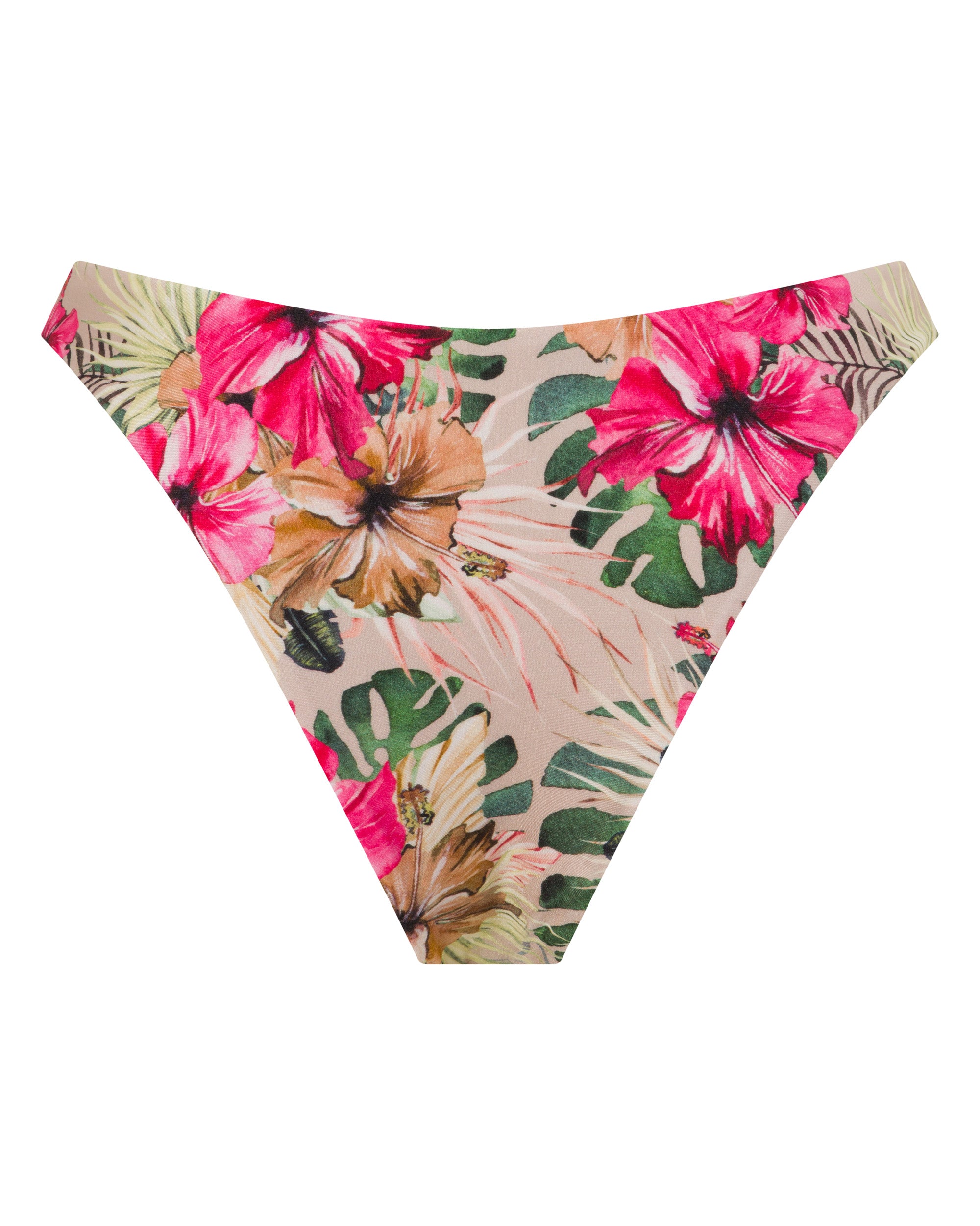 Byron Cheeky Bikini Bottoms - Aloalo - White Sands