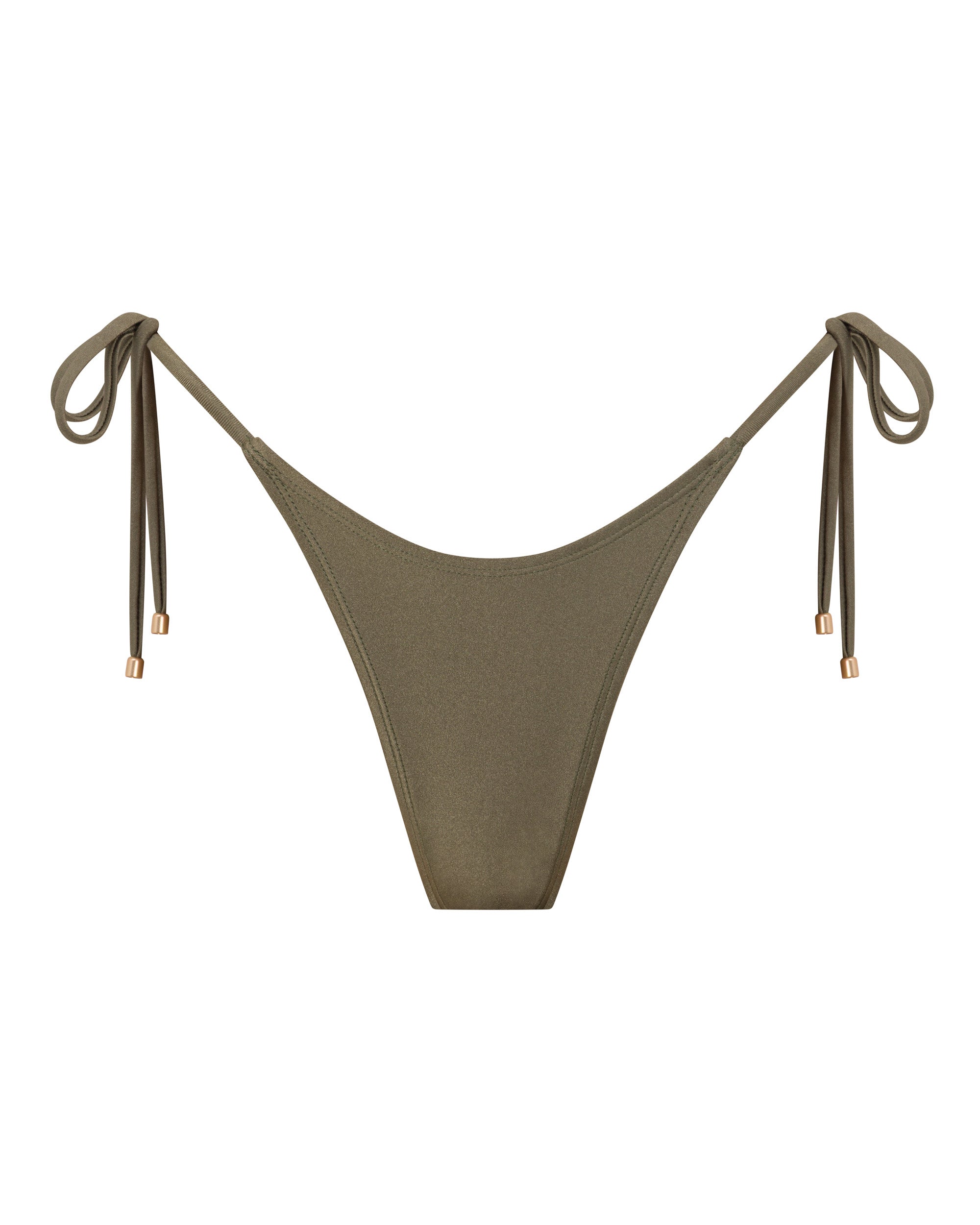 Hayman Thong Bikini Bottoms - Mangrove - White Sands