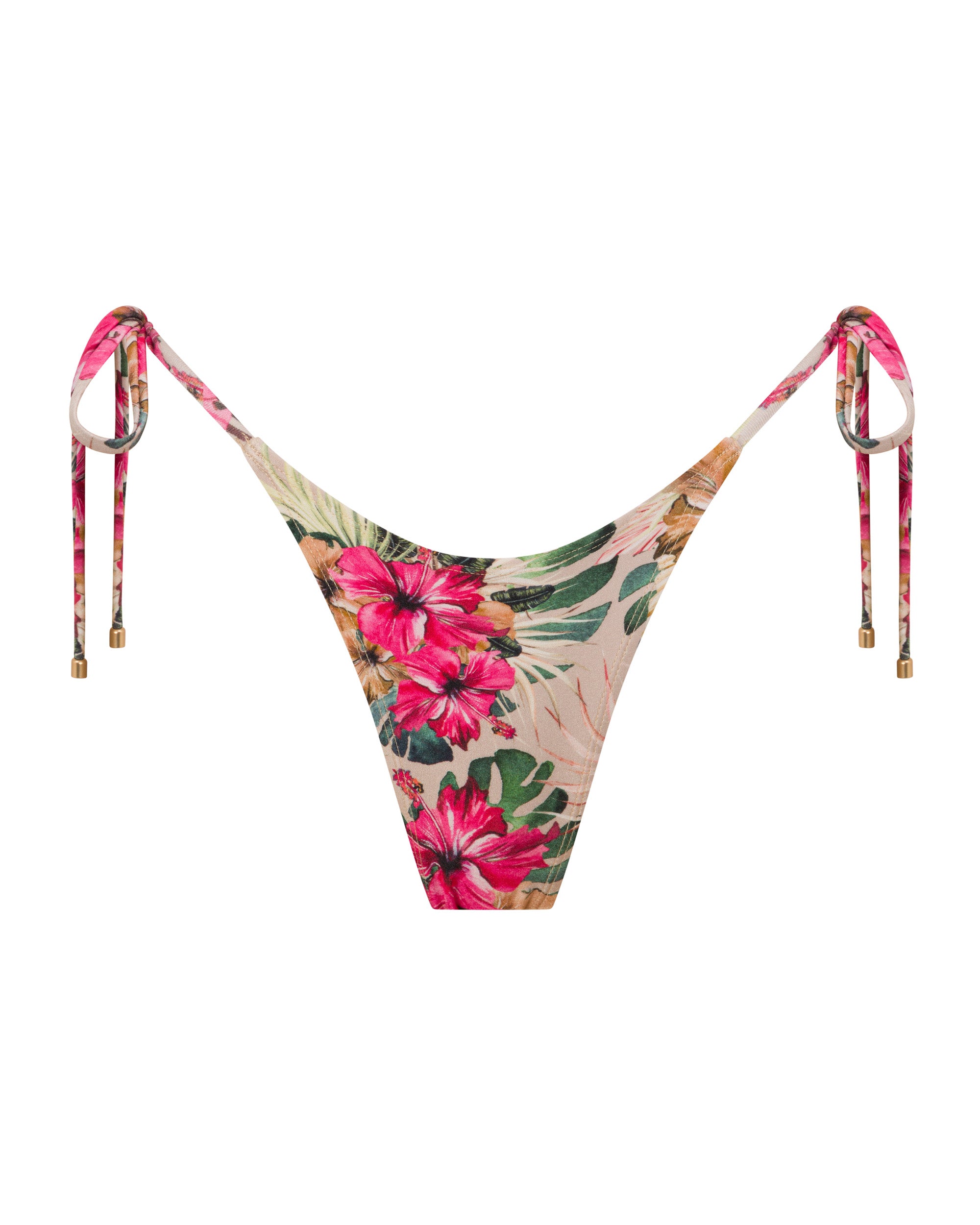 Hayman Thong Bikini Bottoms - Aloalo - White Sands
