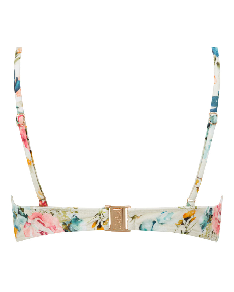 Lucy Scoop Bikini Top - Evissa Floral