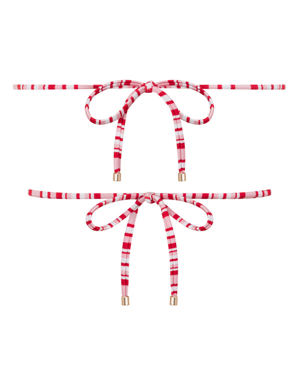 Noosa String Bikini Top - Candy Stripe