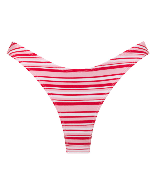 Bondi Brazilian Bikini Bottoms -Candy Stripe