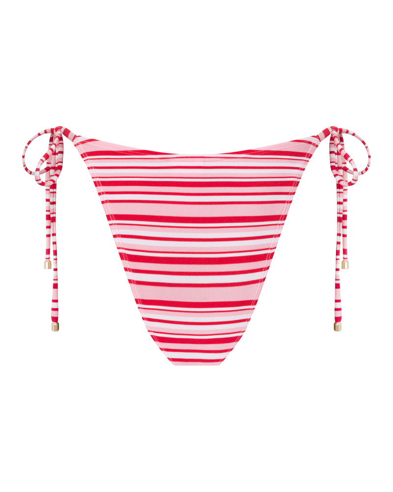 Tally String Bikini Bottoms - Candy Stripe