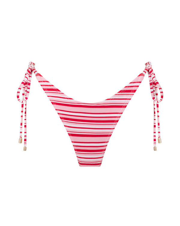 Tally String Bikini Bottoms - Candy Stripe