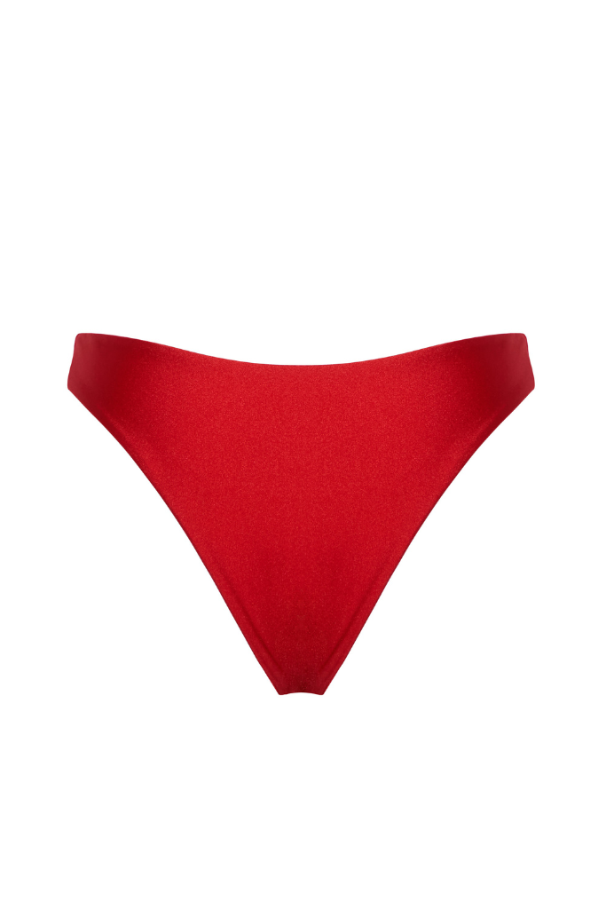 Byron Cheeky Bikini Bottoms - Cherry by White Sands, a luxury designer Australian swimwear brand for women