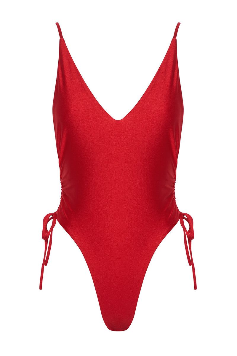 Airlie Maillot - Cherry -Red One Piece- Australian Swimwear