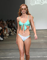 Byron Bralette Bikini Top - Aqua by White Sands, a luxury designer Australian swimwear brand for women