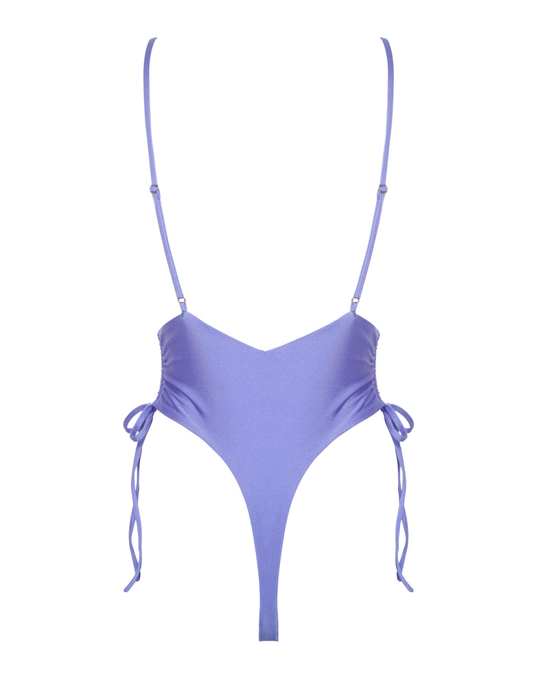 Airlie Thong One Piece - Jacaranda by White Sands, a luxury designer Australian swimwear brand for women