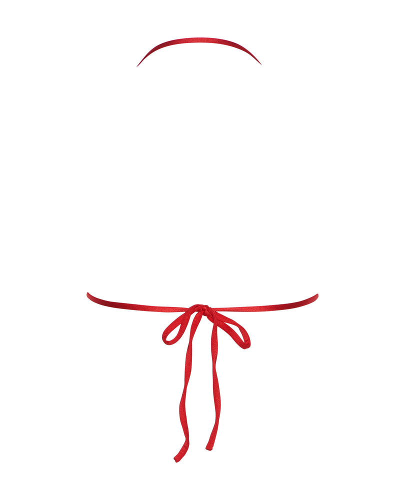 Airlie Halter Bikini Top - Cherry by White Sands, a luxury designer Australian swimwear brand for women