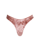 Byron Thong Bikini Bottoms - Rosé Velvet by White Sands, a luxury designer Australian swimwear brand for women