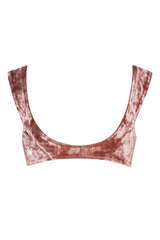 Bondi Top - Rosé Velvet by White Sands, a luxury designer Australian swimwear brand for women