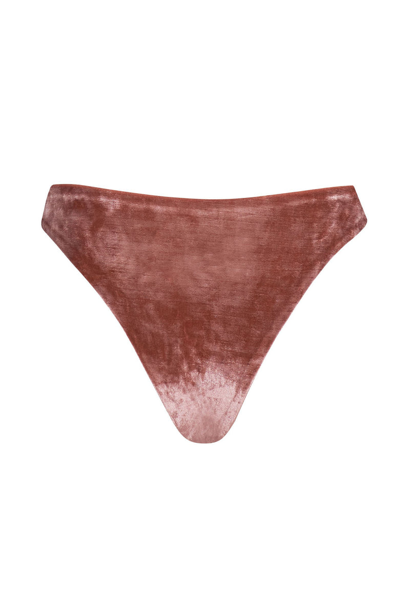 Byron Cheeky Bikini Bottoms - Rosé Velvet by White Sands, a luxury designer Australian swimwear brand for women