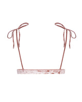 Hayman Triangle Bikini Top - Rosé Velvet by White Sands, a luxury designer Australian swimwear brand for women