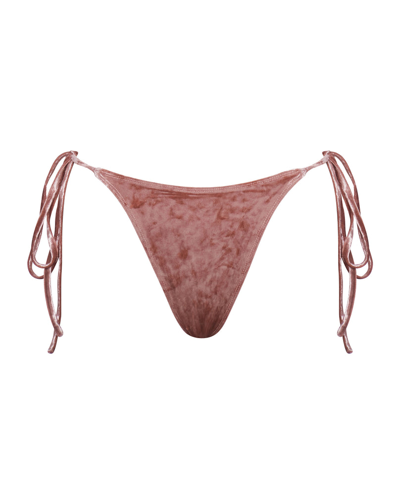 Hayman Thong Bikini Bottoms - Rosé Velvet