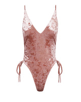 Airlie Thong One Piece - Rosé Velvet by White Sands, a luxury designer Australian swimwear brand for women